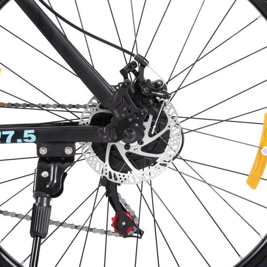 Bamcbase Sedona voorvering mountainbike - 26" - aluminium frame - 21 versnellingen - handrem - mechanische schijfremmen - Bell - spatborden - zwart van Bamcbase — afbeelding 4