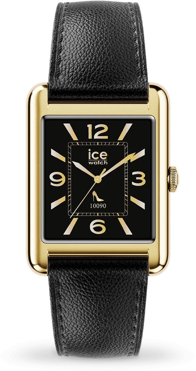 Ice Watch ICE smart TK 2.0 - Gold - Black grain 025286 Horloge - Leer - Zwart - Ø 37 mm