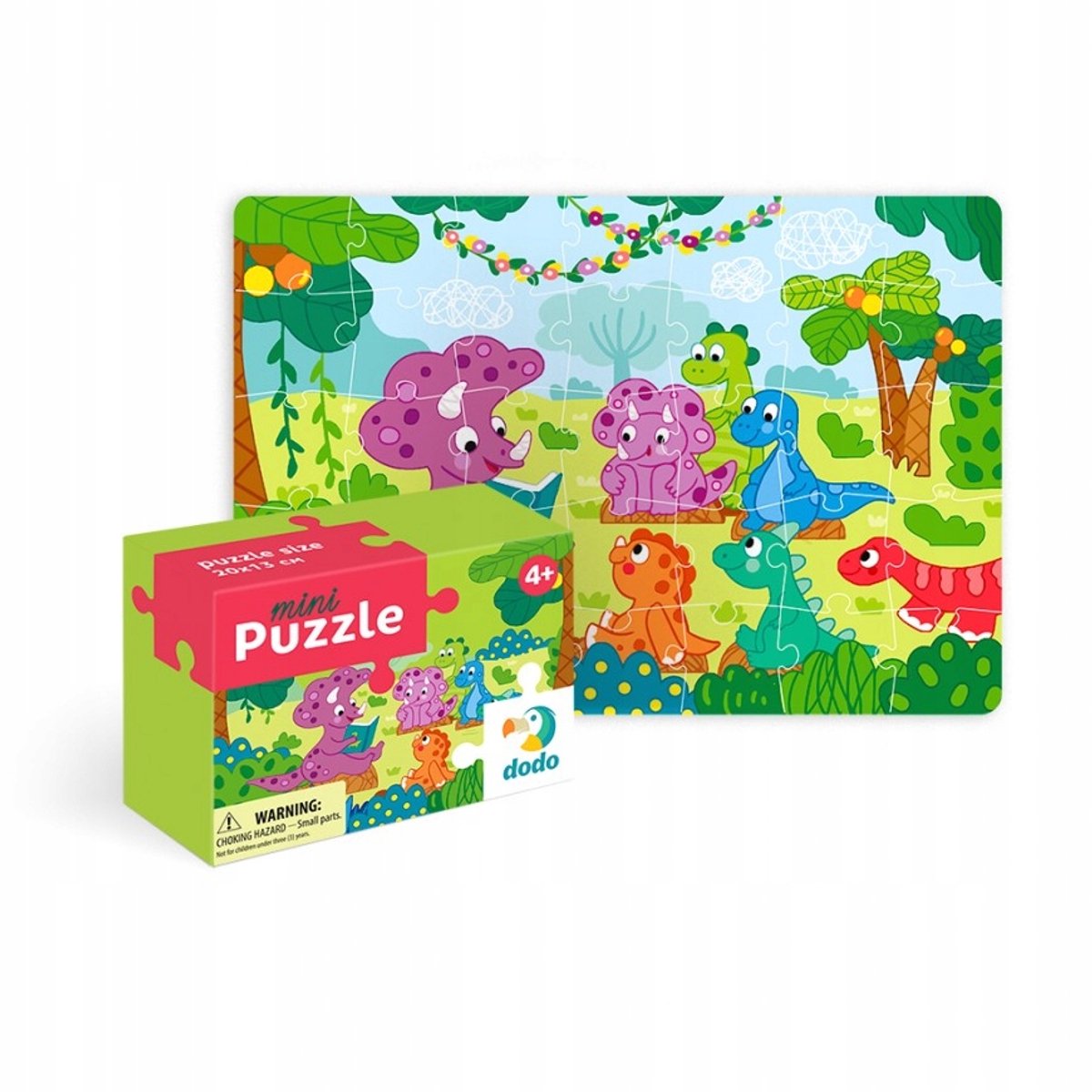 Dodo Minipuzzel 35 Stukjes - Dino & Vriendjes