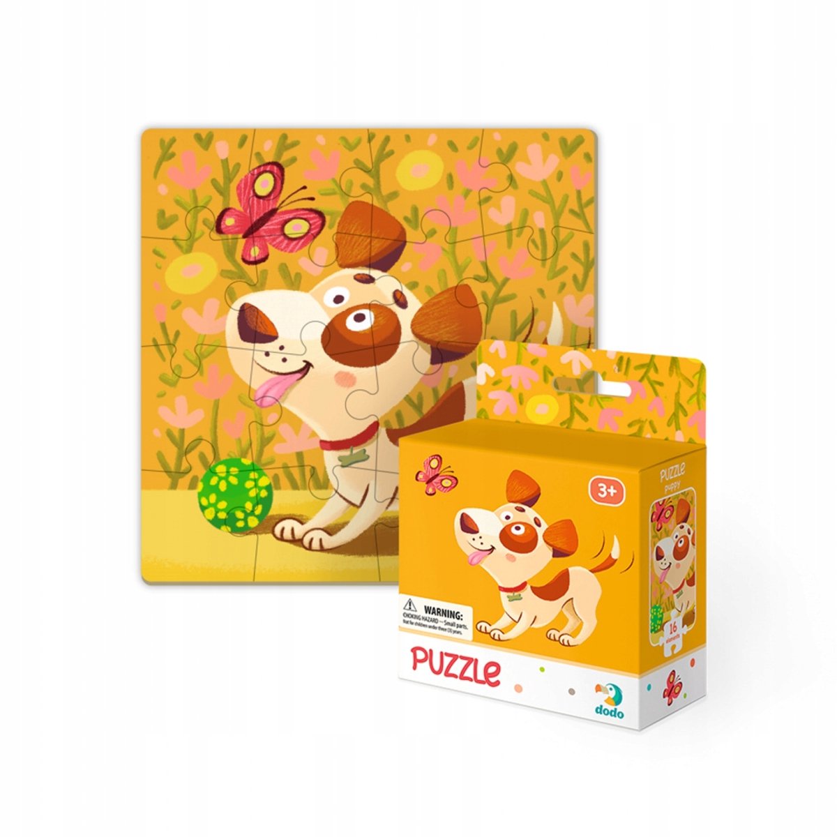 Dodo Puzzel 16 Stukjes Hondje - Educatief Speelgoed voor Kinderen