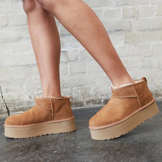 Bottes À Plateforme Ugg Australian W Classic Ultra Mini - Fashion Wear - Femme
