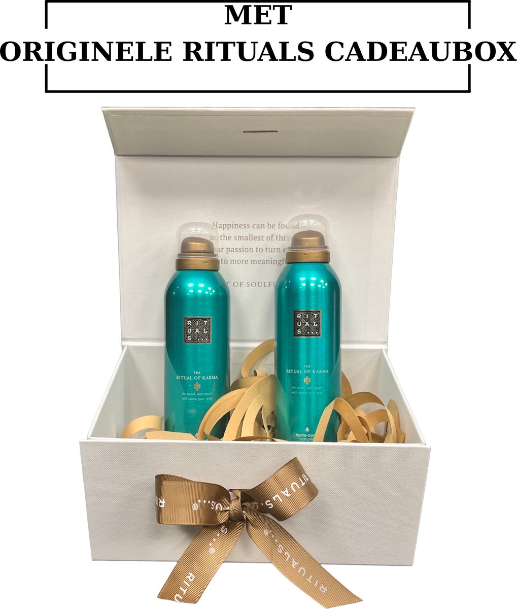 Rituals - Karma - Geschenkset - 2X Shower Gel a 200 ml = 400 ml in Originele RITUALS Cadeaubox - Douchegel - Doucheschuim