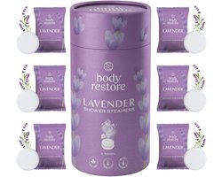 Body Restore Shower Steamers Lavendel - Luxe Giftset (6 stuks) - Ideaal Cadeau voor Feestdagen, Verjaardagen & Moederdag