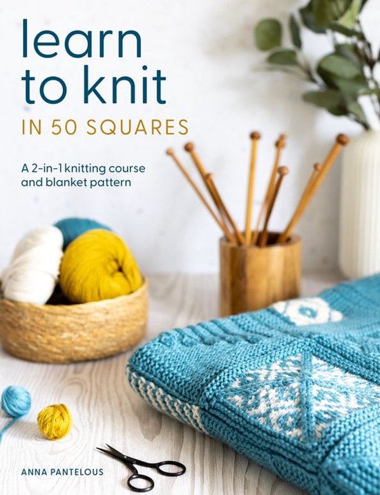 Learn to Knit in 50 Squares - cover
