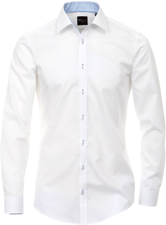 Chemise Venti Blanche ☆ Cintrée (Body Fit) à manches extra-longues 72cm T41