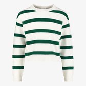 Pull fille Name It Nilla à rayures blanc-vert - Taille 122