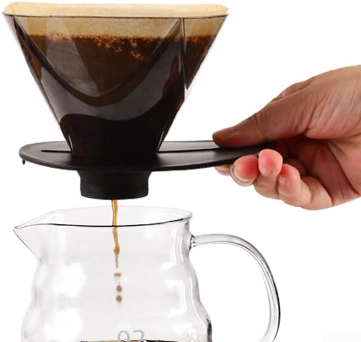 Koffiefilter - Koffiefilterhouder - Koffie Dripper - Filterhouder - Koffie Filter To Go - Koffiefilterhouder Met Tuit - Herbruikbaar - Milieuvriendelijke - Duurzaam - Espresso - Barista - Pour Over Koffie - Voor Thuiskantoor, Reizen, Kamperen