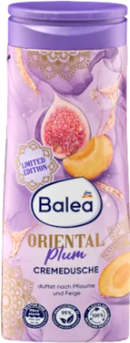 Balea Douchegel Oriental Plum | 1x 300 ml - Pruim & Vijg | Een vleugje Oriënt - Limited Edition 2025