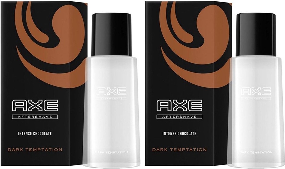 Bol.com Axe Men Intense Chocolate Dark Temptation Aftershave - 2 x 100 ml aanbieding