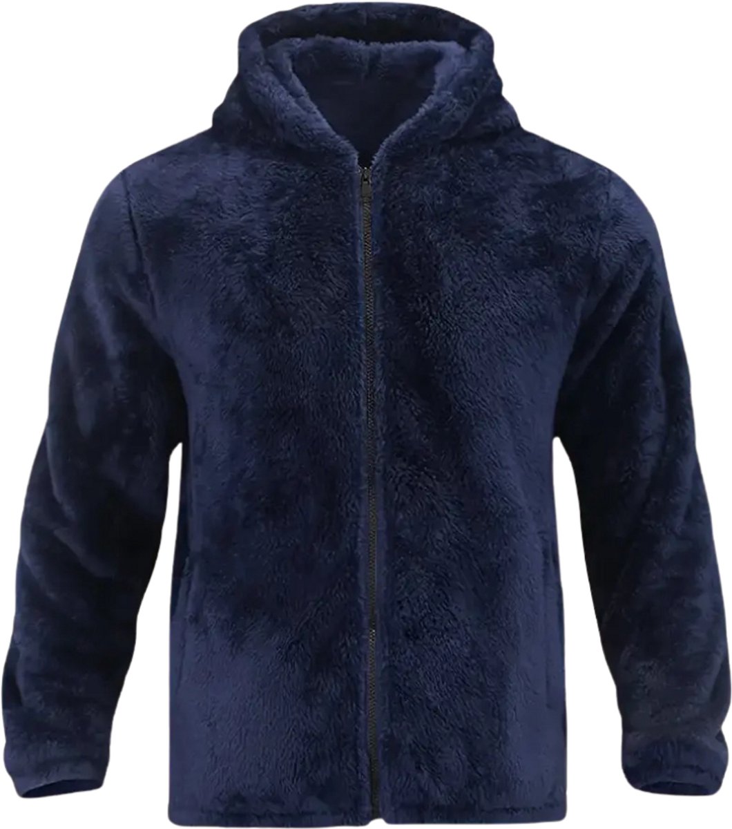 Bovista Winterjas Heren Parka Winter Jas Volwassen Stijlvol – 2XL Blauw