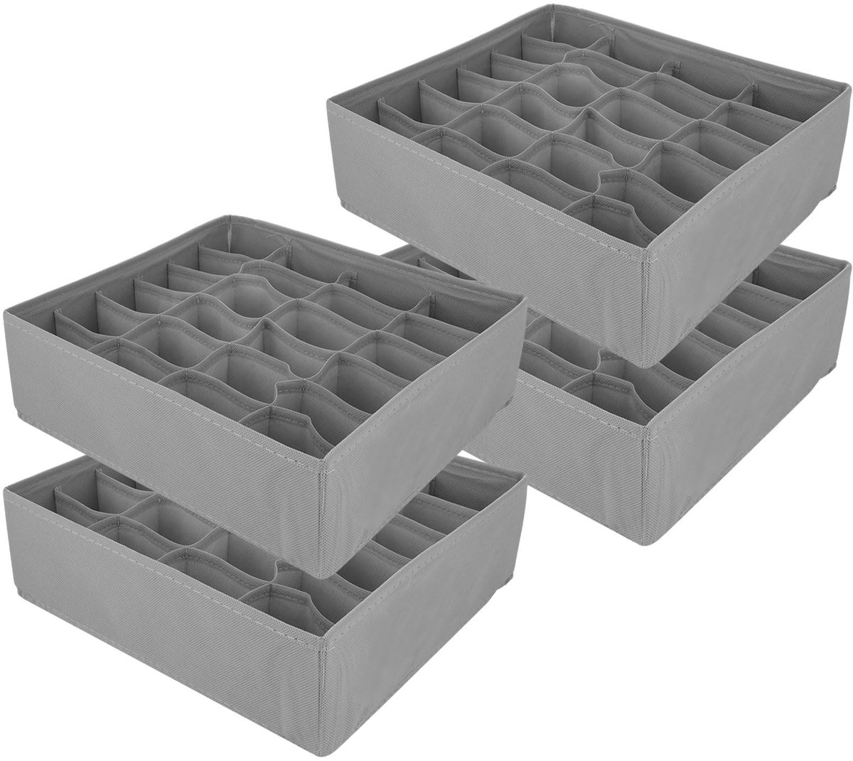 Azomor® Vierdelige opvouwbare organizer set voor ondergoed en accessoires