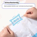 Scheurvast. Betrouwbare sterkte voor rommelvrij schoonmaken. De zakken zijn bestand tegen scheuren.