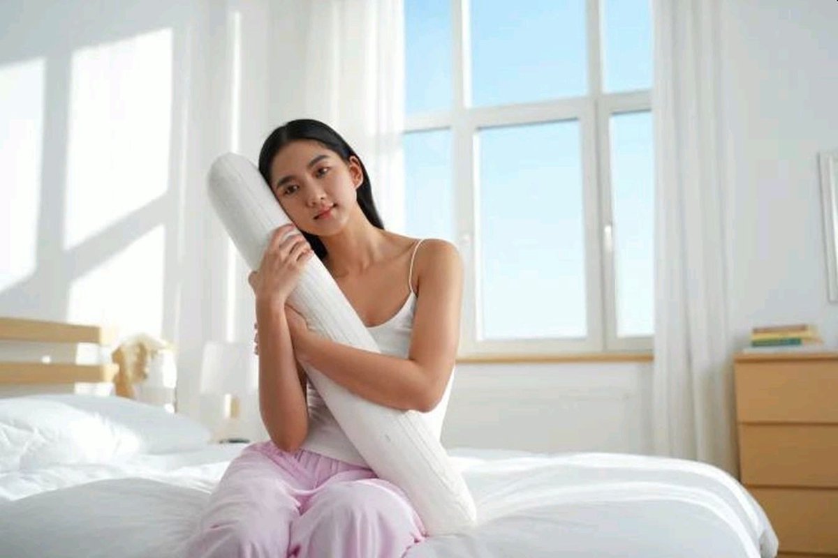 Guling Bantal Pollo 100% originele natuurlijk duurzaam Hypoallergeen bantal/kussen Kpok™ Java Kapok Vlokken Kind/Jong Volwassen Kiddy Rolkussen.Comfortklasse Zacht 750gr. SLarge:~95xØ~14-15cm. Voor Buik-Rug-|Zij-slaper.- 100% Vegan en Halal! Bolster#