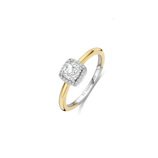 Ring femme TI SENTO - Argent 925 - Zircone plaquée or jaune - Taille 17,75 mm / taille 56 - 12388ZY