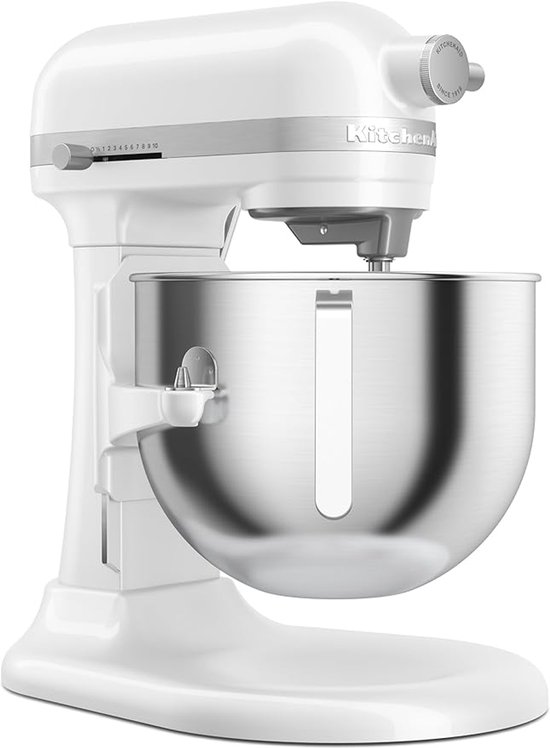 KitchenAid keukenmachine - Artisan - In hoogte verstelbare kom - 375 W - Krachtig met 11 snelheden - 4 accessoires - 6,6L - Classic Wit van KitchenAid — afbeelding 2