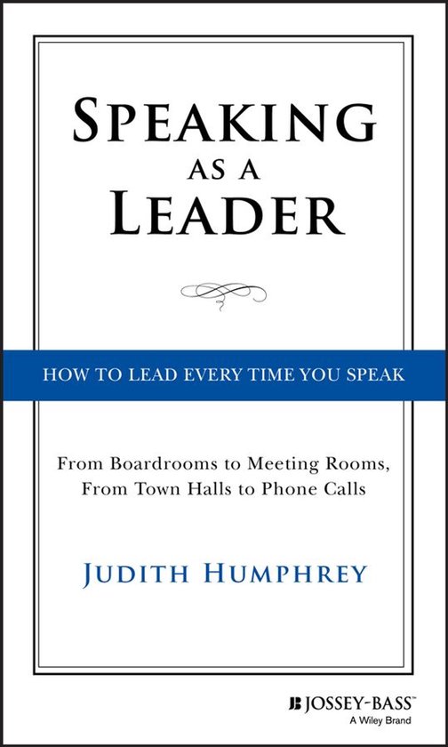 Speaking As a Leader - cover