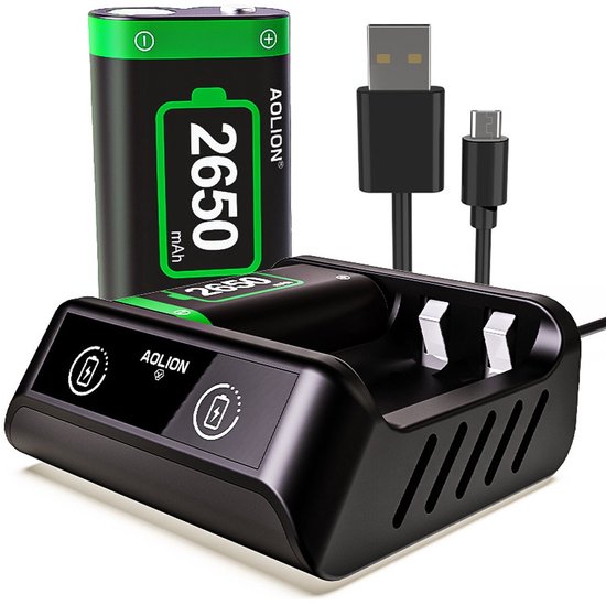 NEWDERY Ladestation für Xbox Wireless Controller, 2 x 1100 mAh