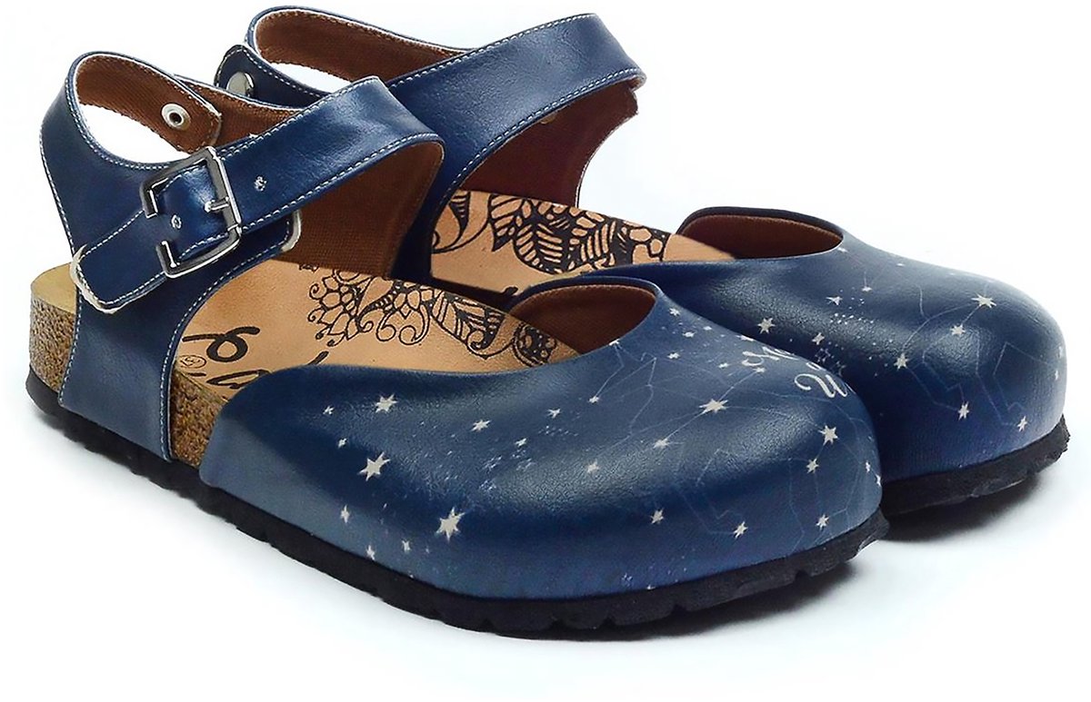 GOBY Clogs met Make a Wish Print – Handgemaakt – Hoge Kwaliteit – Maat 37