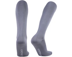KANGKA® Compressiekousen Maat 35-38 (S/M) - Grijs - Steunkousen voor Zittend en Staand Beroep - Reissokken - Compressie sokken voor Hardlopen, Wandelen, Vliegtuig