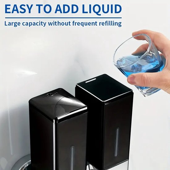Transparante zeepdispenser voor aan de muur - badkamer keuken - 200 ml