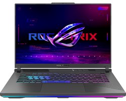 ASUS ROG Strix G16 G614PM-RV066W AMD Ryzen™ 9 8940HX Laptop 40,6 cm (16") WUXGA 32 GB DDR5-SDRAM 1 TB SSD NVIDIA GeForce RTX 5060 Wi-Fi 6E (802.11ax) Windows 11 Home Nederlands Zwart, Grijs