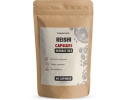 Cupplement Reishi Extract 400 mg Capsules 60 Vegan Capsules - Paddenstoel voor Immuunsysteem, Stress & Slaap – Laboratoriumgetest – Past Door Brievenbus – Geen Poeder – Mushroom Superfood Supplement – 30 Dagen Voorraad