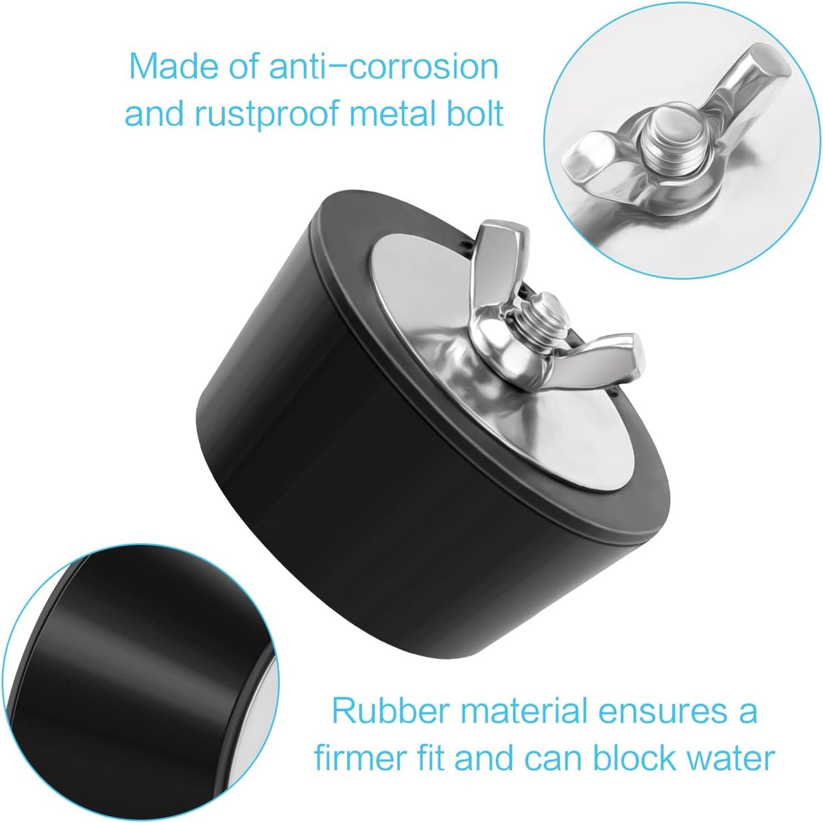 Crrynuo 1 Stuk – Zwembadplug – Zwembad Filterpomp – Filterpomp Zeefgatplug – Rvs Zwembadplug – Zwart – 25mm Crrynuo 1 Stuk – Zwembadplug – Zwembad Filterpomp – Filterpomp Zeefgatplug – Rvs Zwembadplug – Zwart – 25mm