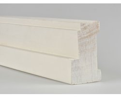 Meranti kozijnhout profiel | Stijl | A-profiel | 66x100mm | Wit gegrond | Zij stijl | Kozijn | Kozijnhout | Renovatie