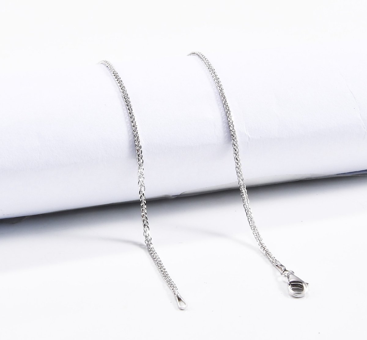 AB kettinkjes - Zilveren ketting - Zilver - Kettinkje - Chopping chain - 42cm - (1.3mm)
