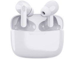 Draadloze Oortelefoons – In-Ear – Bluetooth 5.0 – Noise Cancelling – Aanraakbediening – IPX5 Waterdicht – 24u Accuduur – Dubbel Microfoon – Sportoortelefoons – Met Oplaadcase – Wit