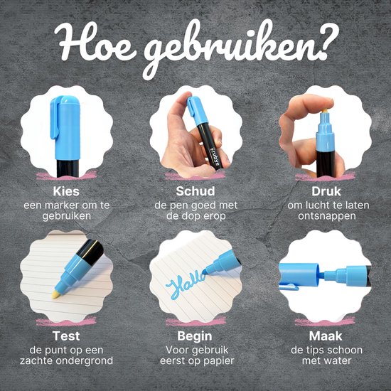 DécoTime krijtstiften – 3-delig | NL