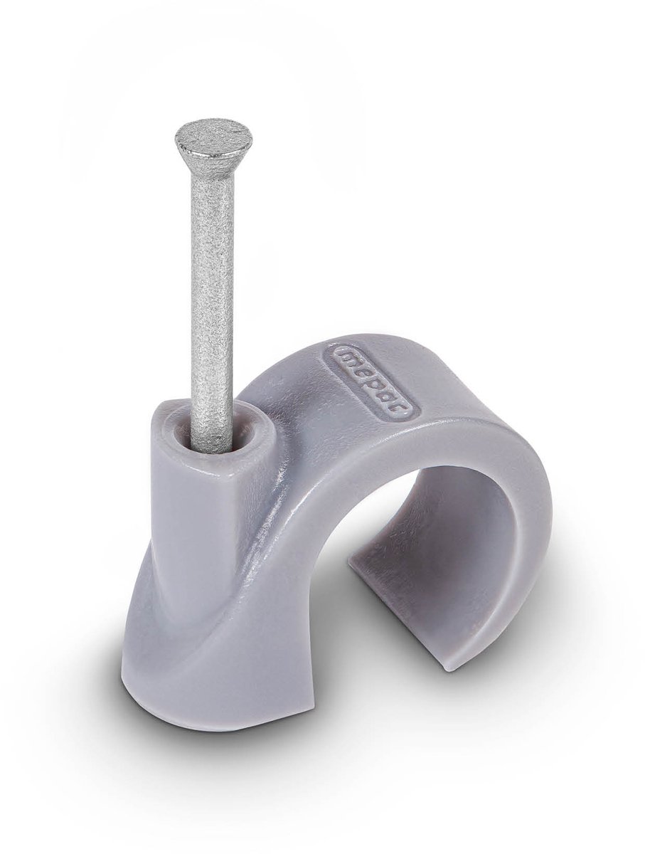 Mepac spijkerclips 16-19mm grijs p/600st.