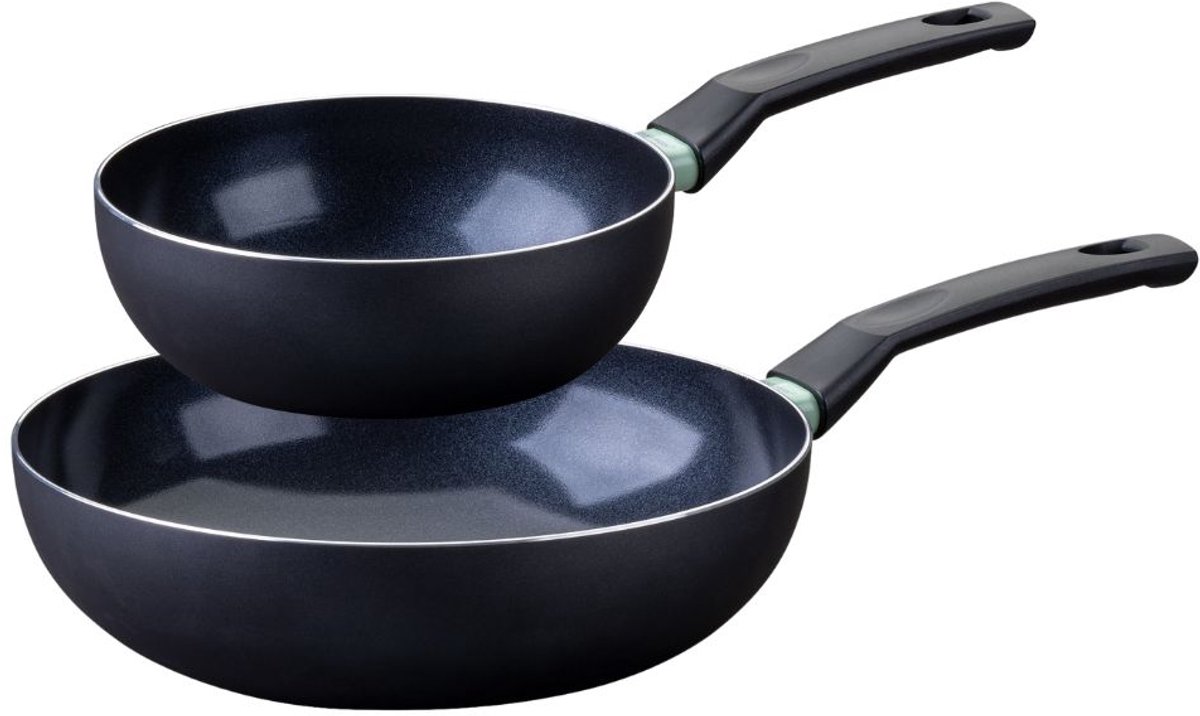 Set van 2 wokpannen van 20 en 28 cm Fackelmann Brandao