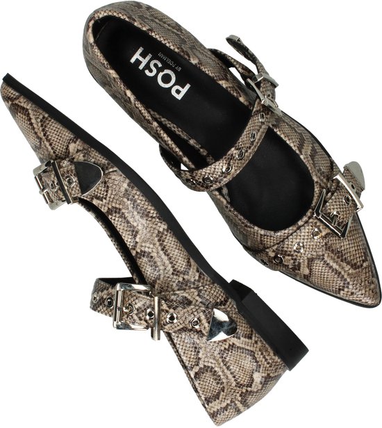 Ballerines POSH by Poelman - Femme - Beige - Taille : 39