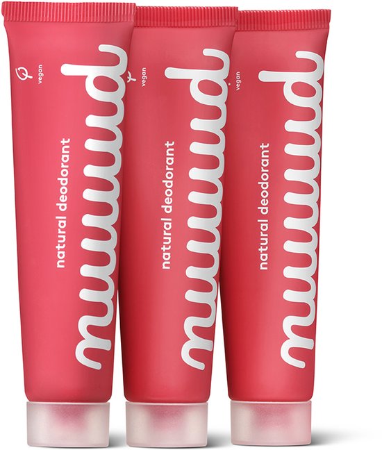nuud - natuurlijke, vegan deodorant crème - xXL Pack - 3x40 ml