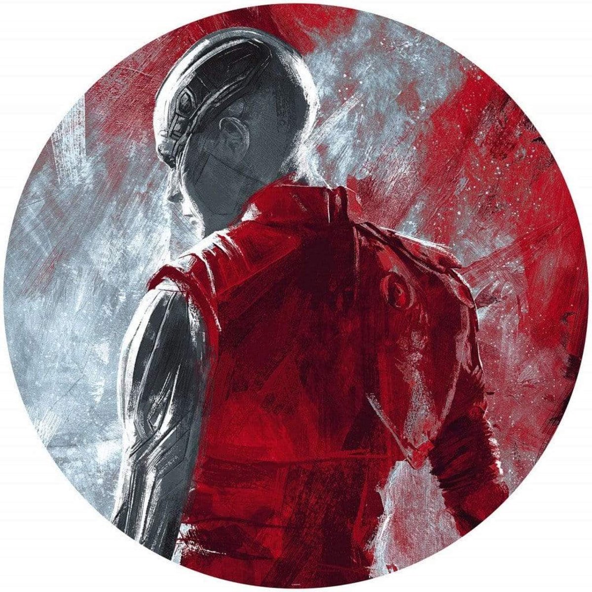 Fotobehang - Avengers Painting Nebula 125x125cm - Rond - Vliesbehang - Zelfklevend