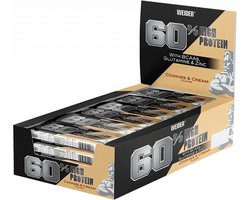 Weider 60% Protein Bar (24x45g) Cookies & Cream - Repen - Eiwit Repen