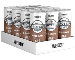Weider Milk Protein Shake (12x250ml) Chocolate - Eiwitten - Eiwit RTD