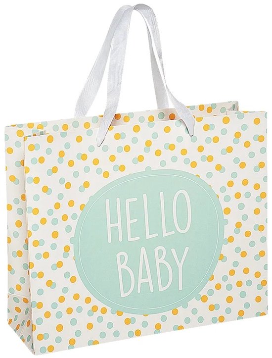 Baby Geschenkset 6-delig - Kraamcadeau Baby Cadeau - Romper, Legging, Slabbetje, Muts en Sokken met Cadeautas - Maat 62/68 van Puckababy — afbeelding 2