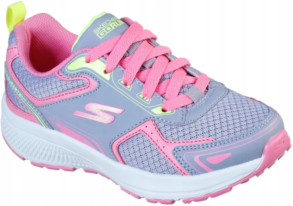 SKECHERS GO RUN Consistent Brisk Lopers voor Kinderen Unisex - Sneakers grijs/roze