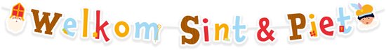BTH - Letterslinger - Welkom Sint & Piet - Sinterklaas - Sinterklaas...