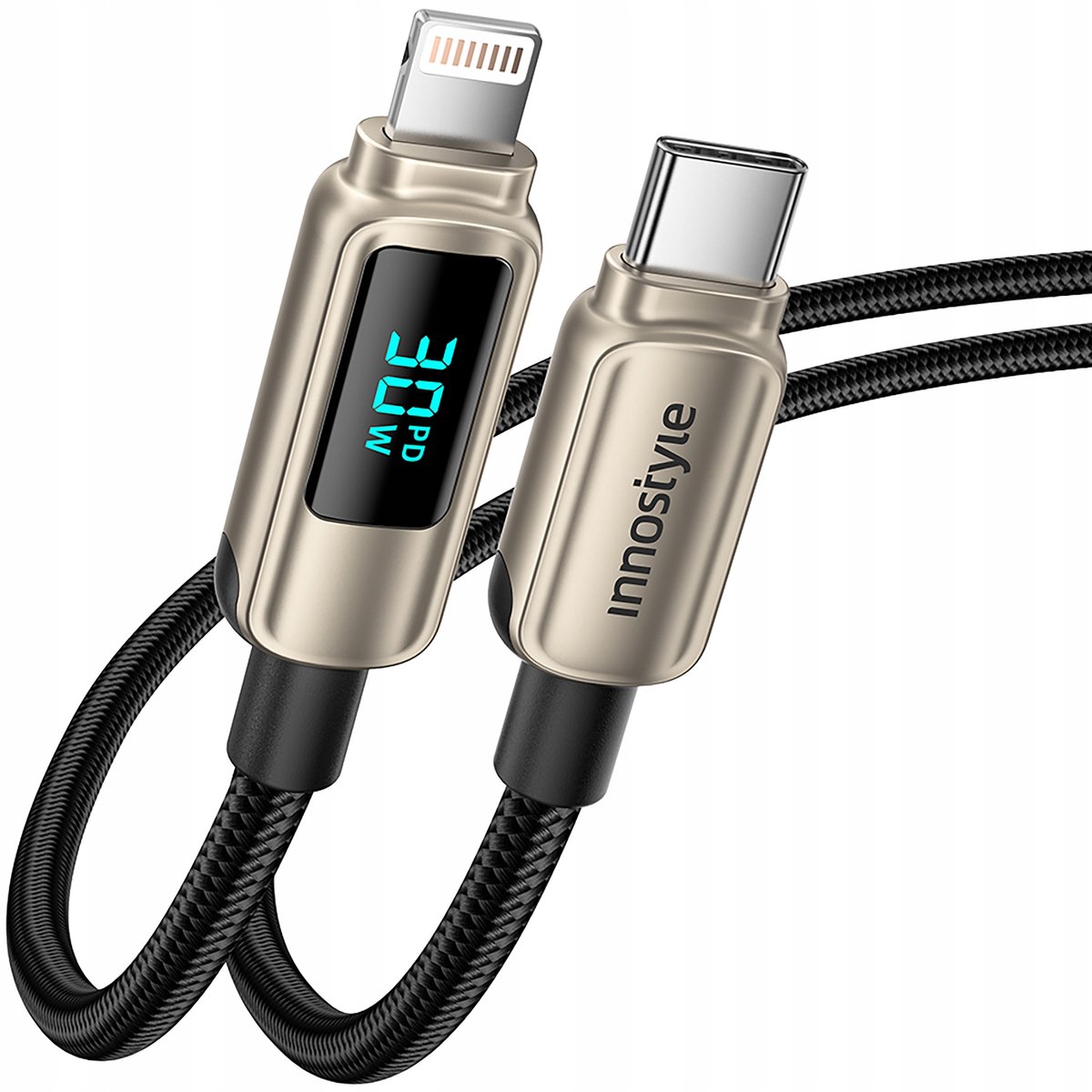 Innostyle Usb-C Lightning Schermkabel Voor Iphone 12 13 14 30W 1M