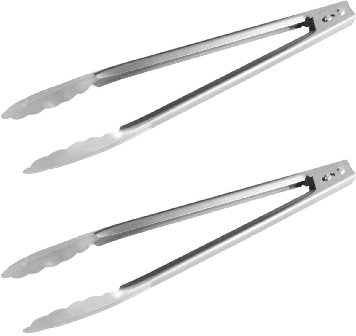 Set van 2 multifunctionele roestvrijstalen knijpers 30 cm Fackelmann