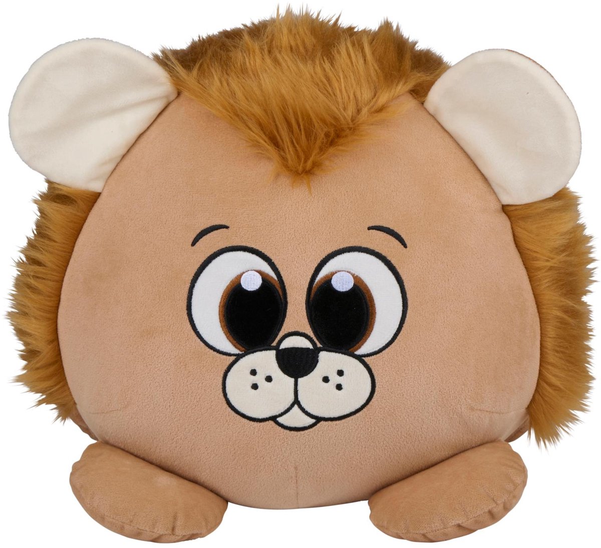 Eddy Toys Pluche Leeuw Knuffel Dier 35 cm - Zachte Knuffel Leeuw met Manen - Leeuw Knuffel voor Baby en Kind - Schattige Leeuw Knuffel uit de Jungle - Pluche Dier Kinderen Cadeau
