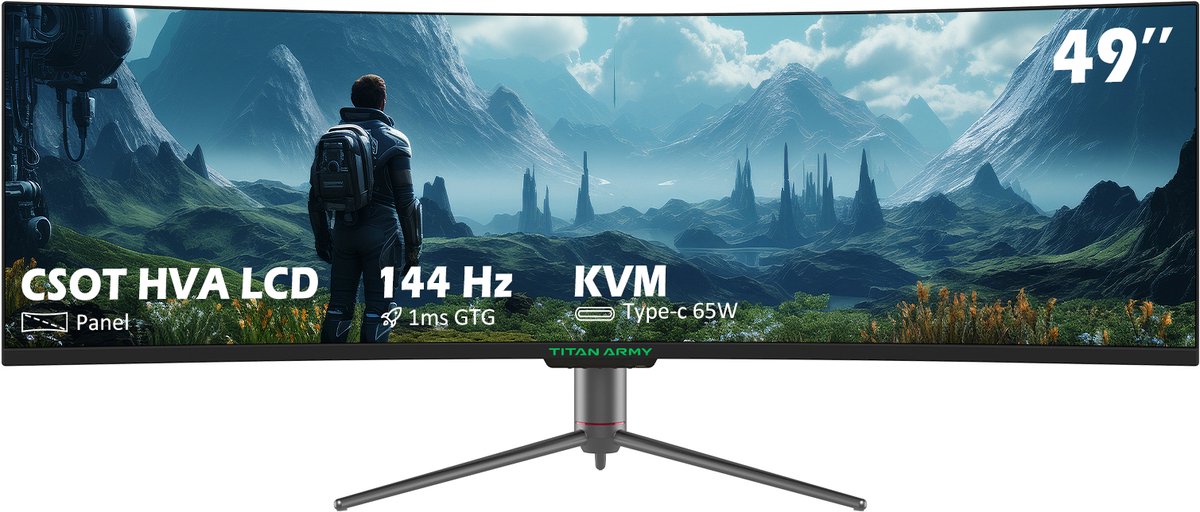 TITAN ARMY C49SHC 49-inch gamingmonitor - 3840*1080 CSOT - HVA-paneel - TITAN - €447,52