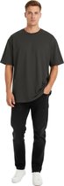 Stiffy Oversized Heren Shirt - Antraciet - Katoen - T-shirt - Lang - Zwaar