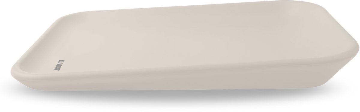 LUVION® Baby Changing Pad Beige - Innovatief, Hygiënisch en Comfortabel Aankleedkussen - Verschoonkussen - Verschoonmatje - Verzorgingskussen - Waskussen