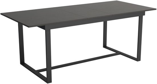 Zenthara Uitschuifbare Design Eettafel Betonlook – Stoere & Praktische Eettafel voor Jouw Woonruimte