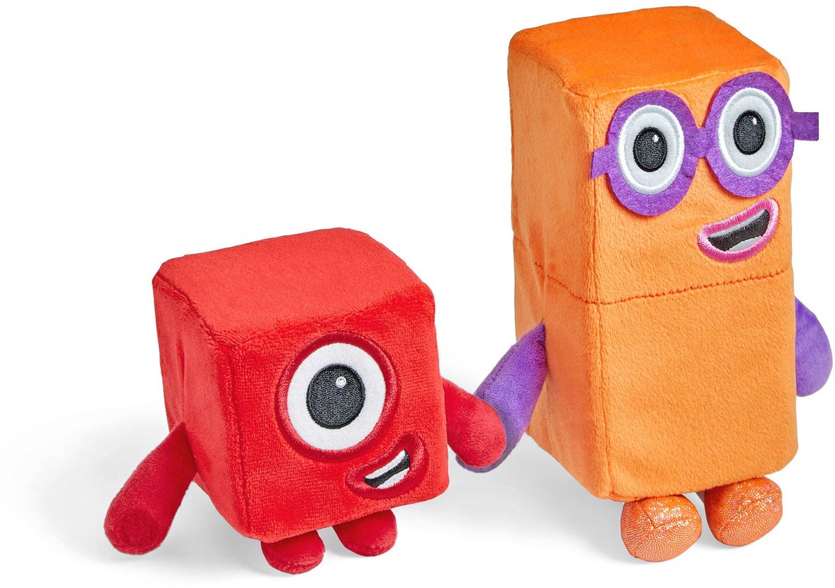 Learning Resources Numberblocks® One & Two - Knuffelset - vanaf 18 maanden