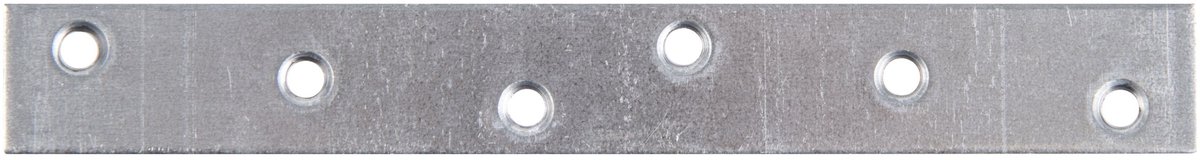 Alberts 824617 platte verbinder, smal, sendzimir verzinkt, 136 x 20 mm, 100er Set